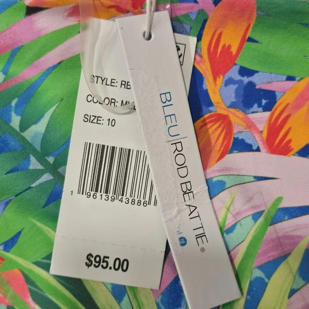 Bleu Rod Beattie Tropical Flight High Neck Tankini Top - Picture 8 of 9